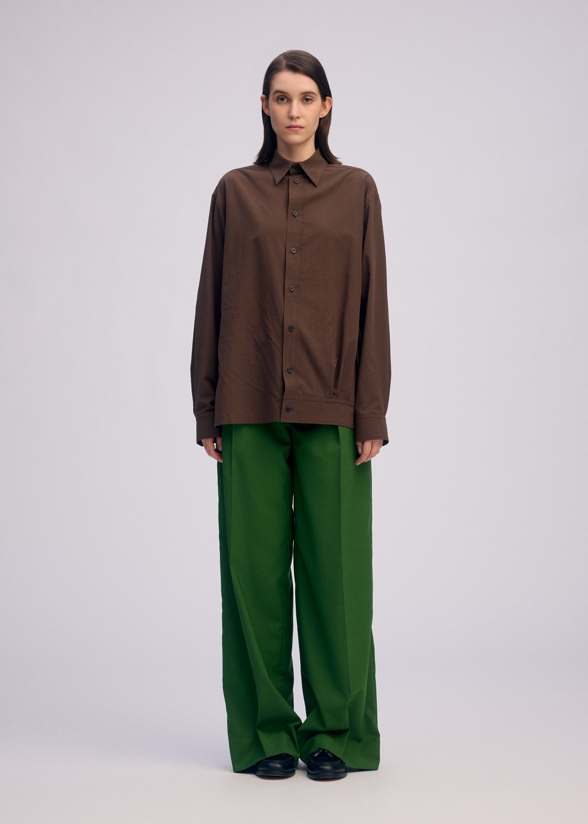 ODD SHIRT 2 Shirt Dark Brown – ISSEY MIYAKE EU ODD SHIRT 2 Shirt Dark Brown – ISSEY MIYAKE EU