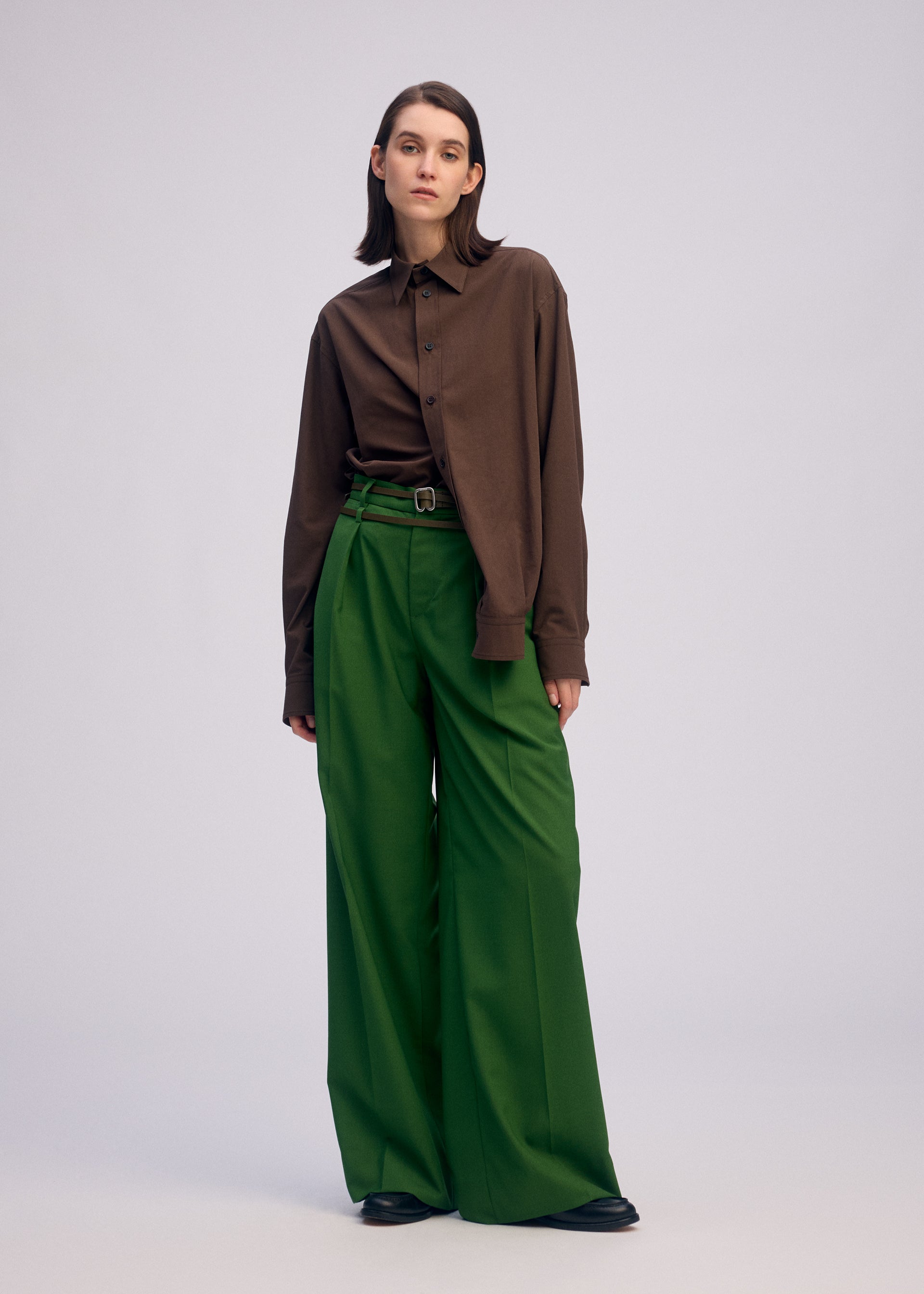 ODD SHIRT 2 Shirt Dark Brown – ISSEY MIYAKE EU