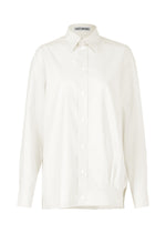 A product shot of the ISSEY MIYAKE ODD SHIRT 2 prêt à porter in white (01).