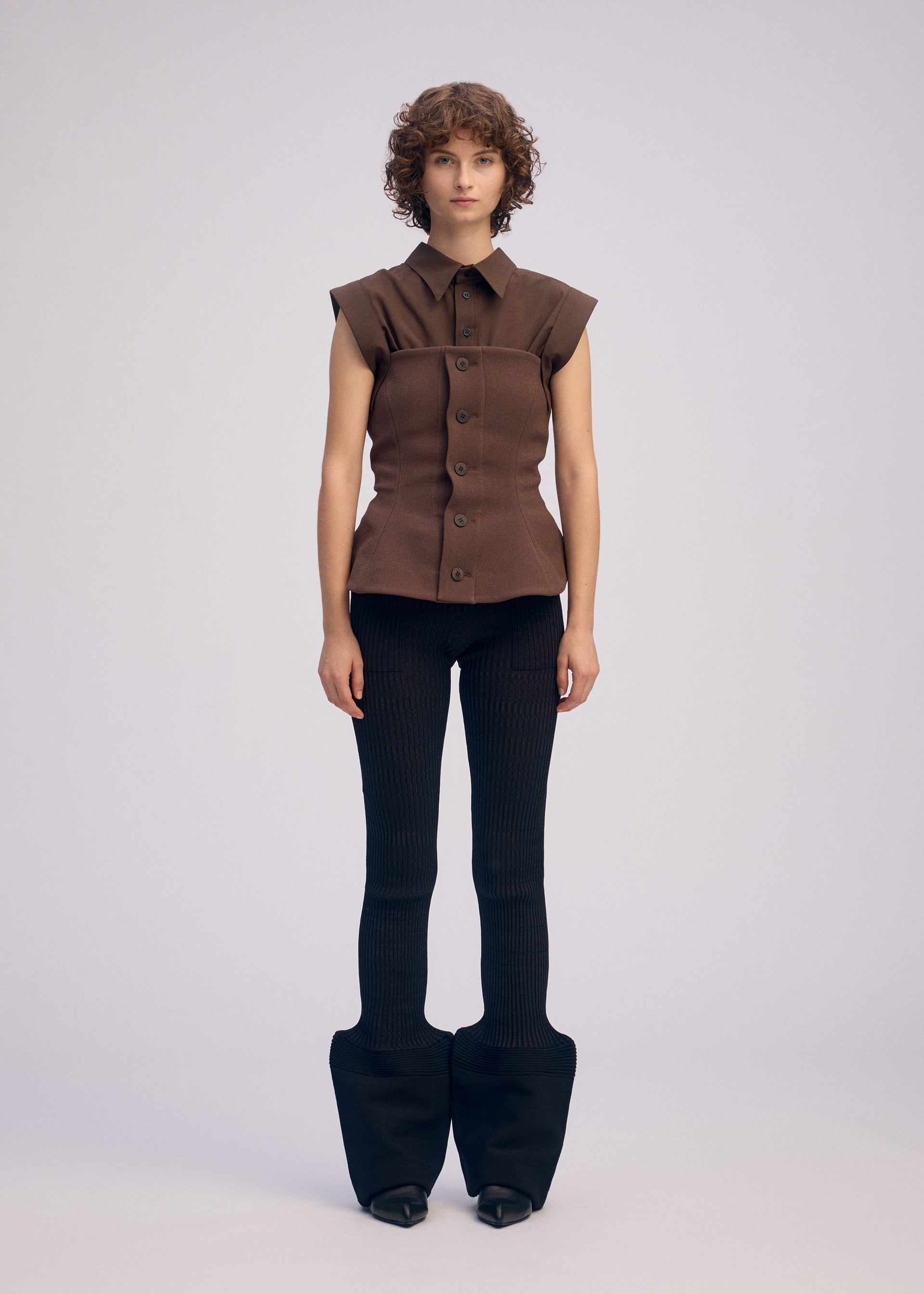 ARMS Top Dark Brown – ISSEY MIYAKE EU