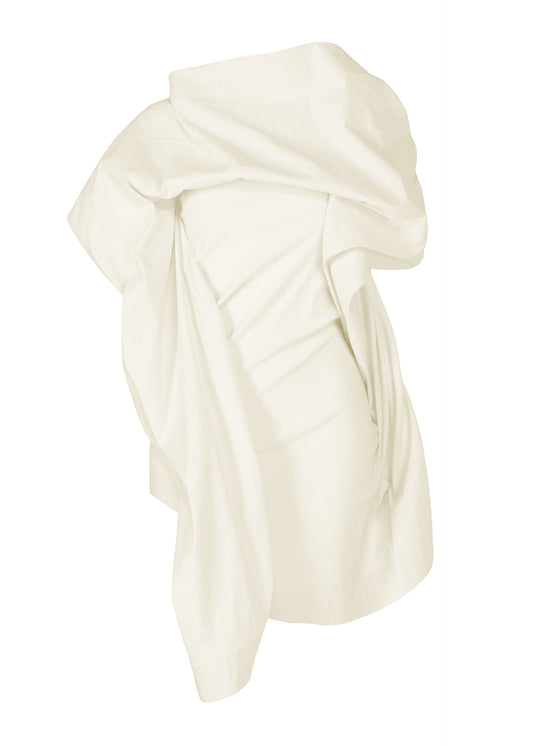 A product shot of the ISSEY MIYAKE CONCEALED shirt in white.