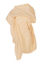 A product shot of the ISSEY MIYAKE CONCEALED shirt in beige.