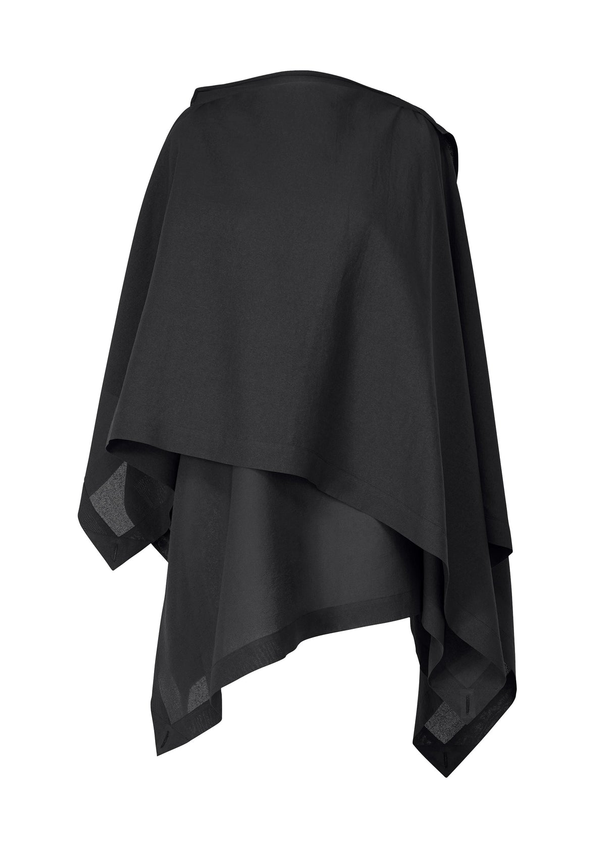 A product shot of the ISSEY MIYAKE ALL SQUARES shirt in black (15), recurring_style.