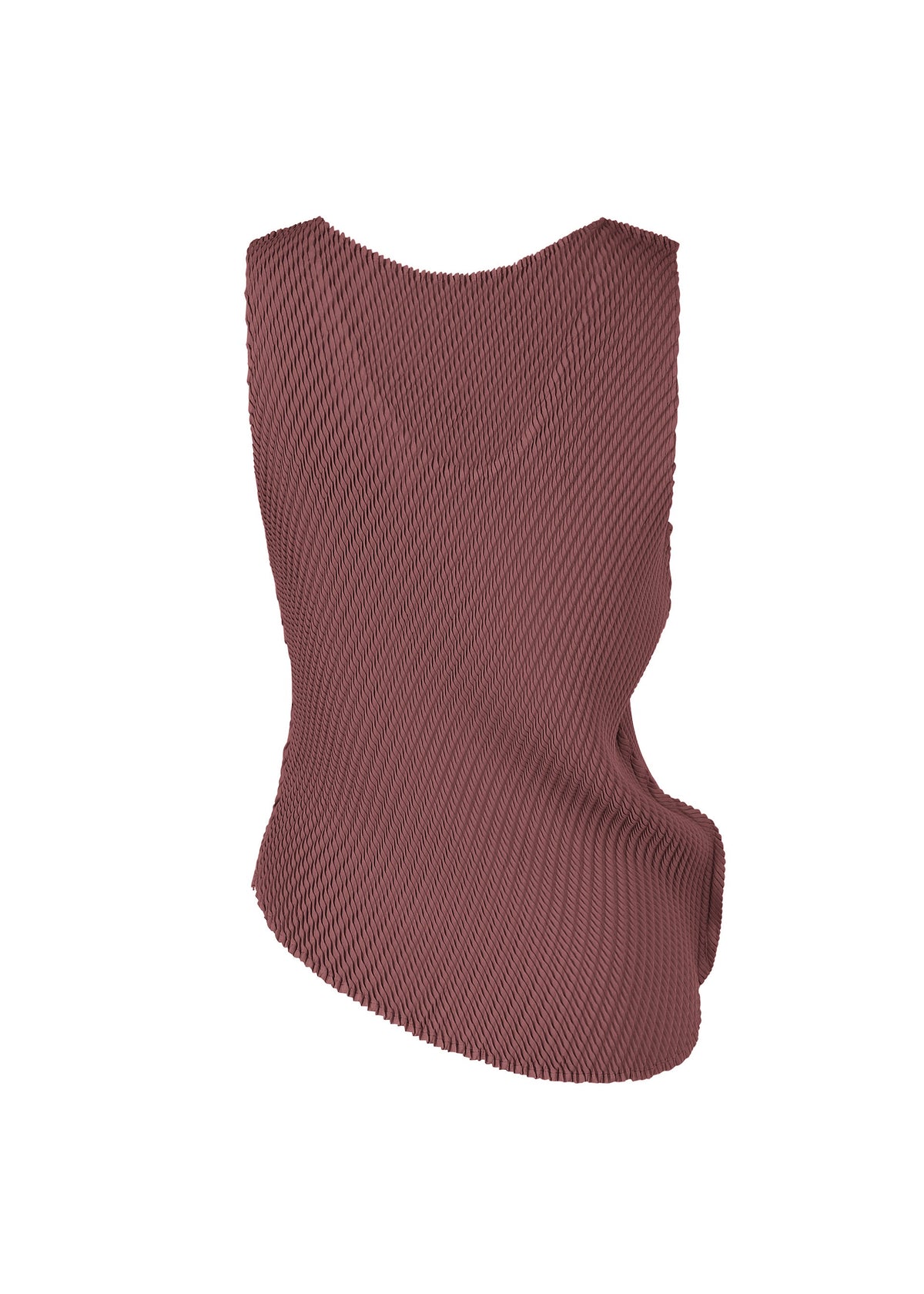 A detail shot of the ISSEY MIYAKE MISTY PLEATS shirt.