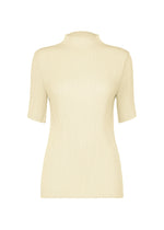 A product shot of the ISSEY MIYAKE HATCHING PLEATS prêt à porter in special white (02).