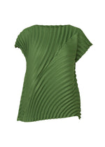 A product shot of the ISSEY MIYAKE CIRCLE PLEATS PB prêt à porter in green (63).