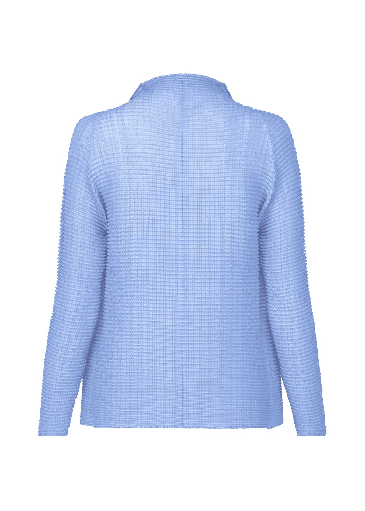A detail shot of the ISSEY MIYAKE WOOLY PLEATS 66 prêt à porter.