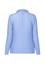 A detail shot of the ISSEY MIYAKE WOOLY PLEATS 66 prêt à porter.