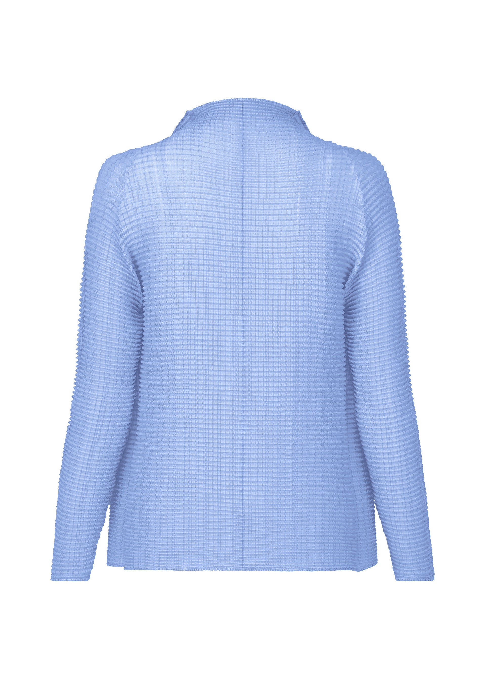 A detail shot of the ISSEY MIYAKE WOOLY PLEATS 66 prêt à porter.