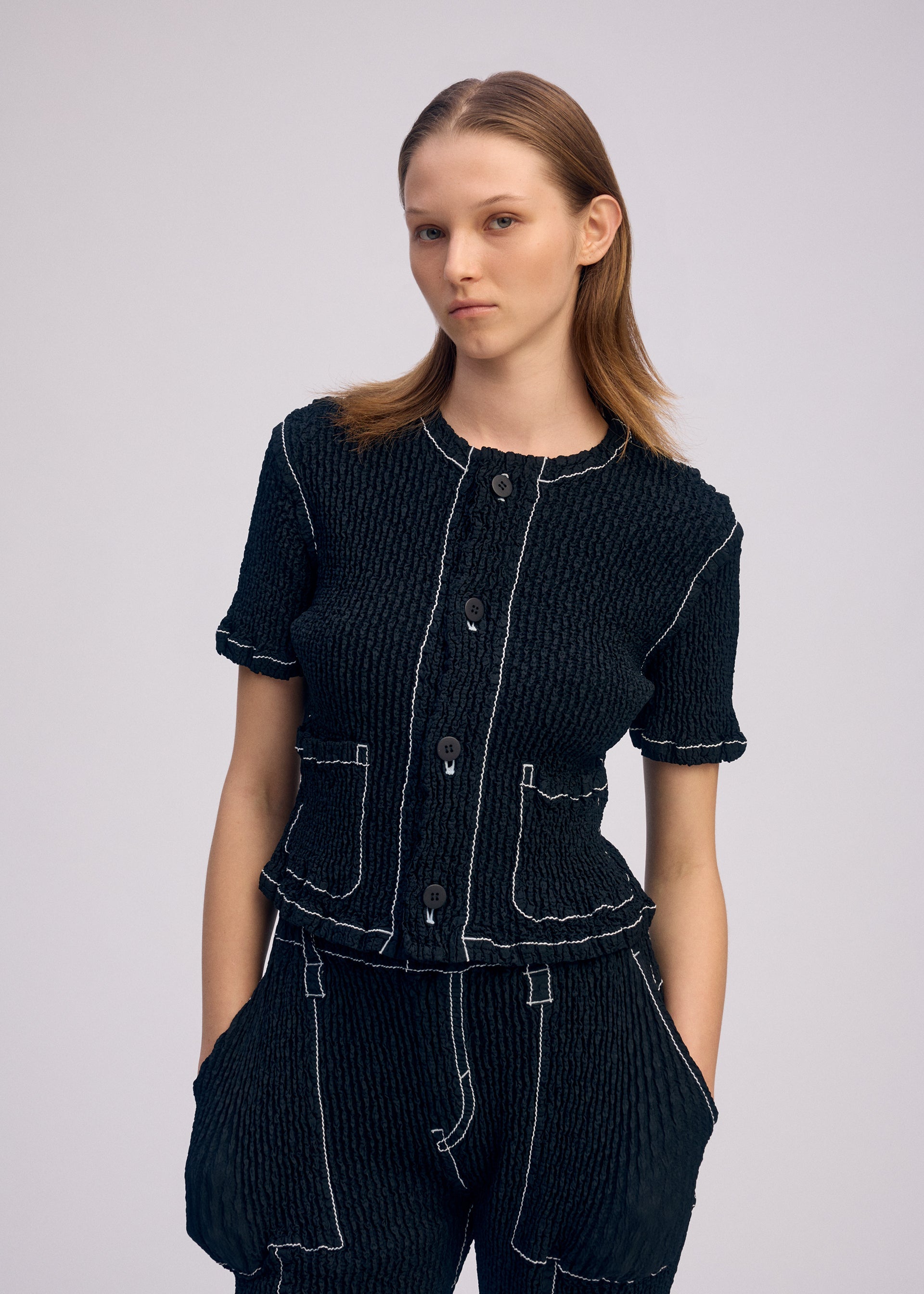 WAVELET ENSEMBLE Cardigan Grey – ISSEY MIYAKE EU