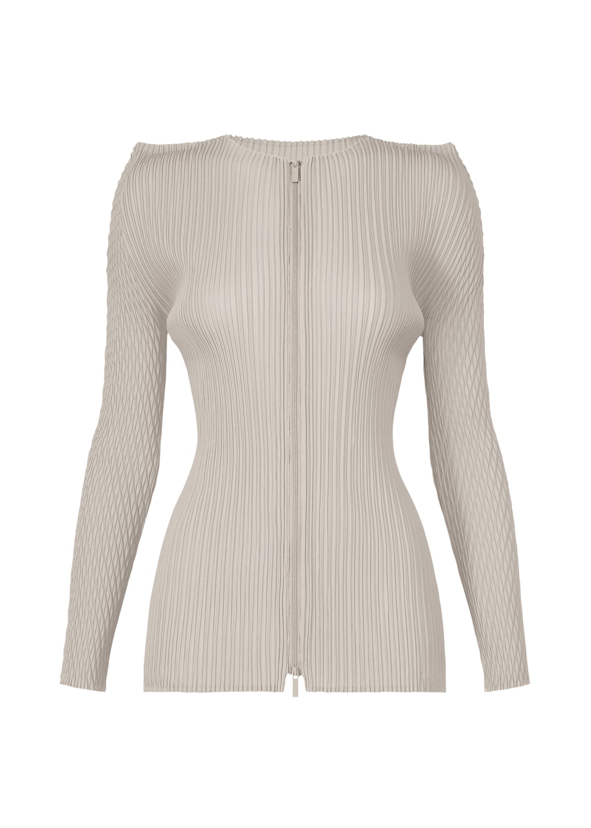 BOX SHOULDER PLEATS Cardigan Light Grey