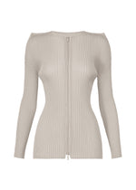 BOX SHOULDER PLEATS Cardigan Light Grey