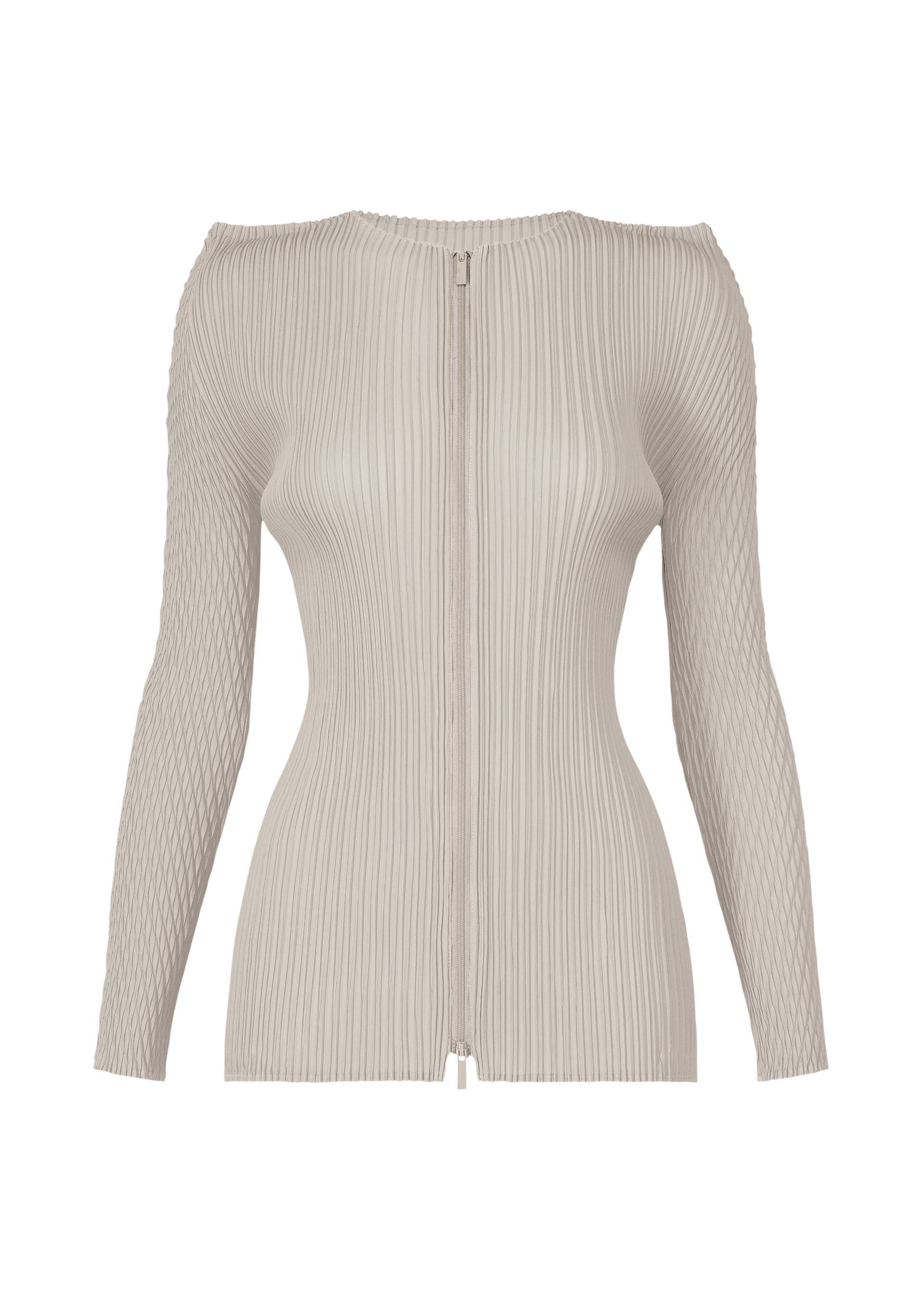 BOX SHOULDER PLEATS Cardigan Light Grey