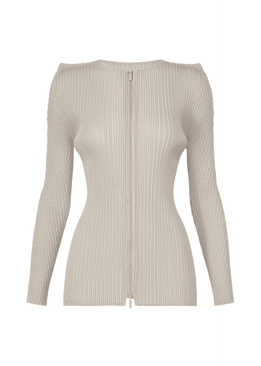 BOX SHOULDER PLEATS Cardigan Light Grey