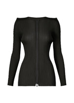 BOX SHOULDER PLEATS Cardigan Black