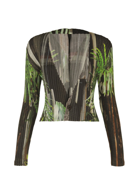 A product shot of the Issey Miyake URBAN JUNGLE PLEATS cardigan in .
