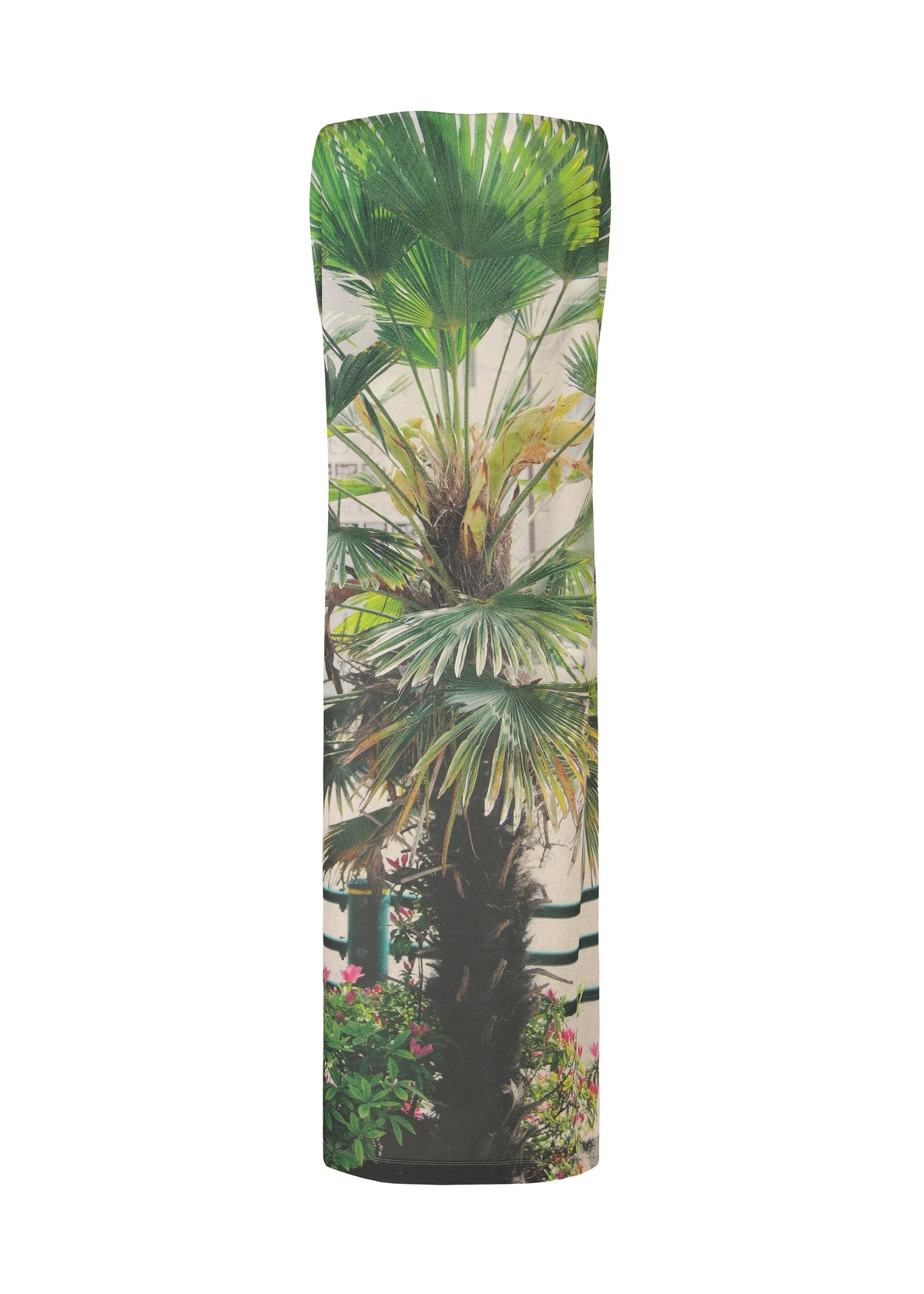 A detail shot of the Issey Miyake URBAN JUNGLE JERSEY dress.