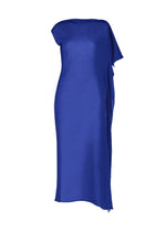 A product shot of the ISSEY MIYAKE CONCEALED KNIT dress in starling blue.