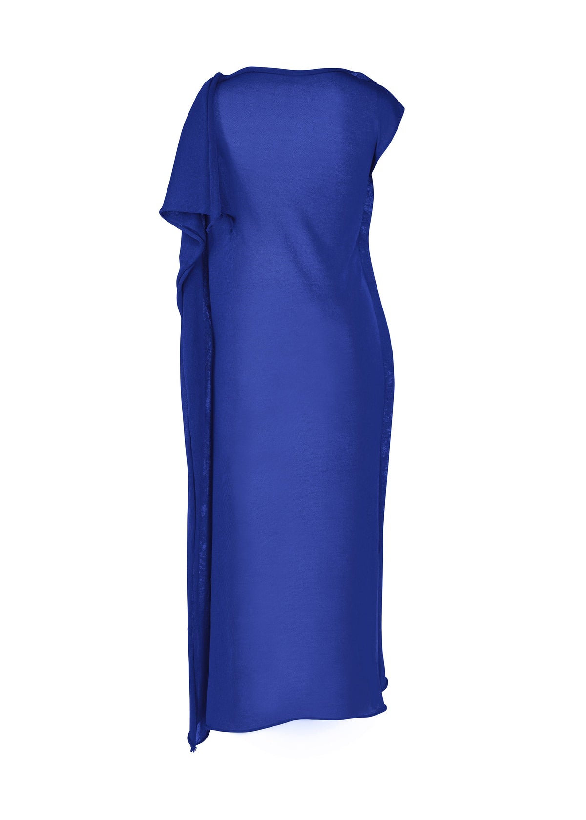 A detail shot of the ISSEY MIYAKE CONCEALED KNIT dress.