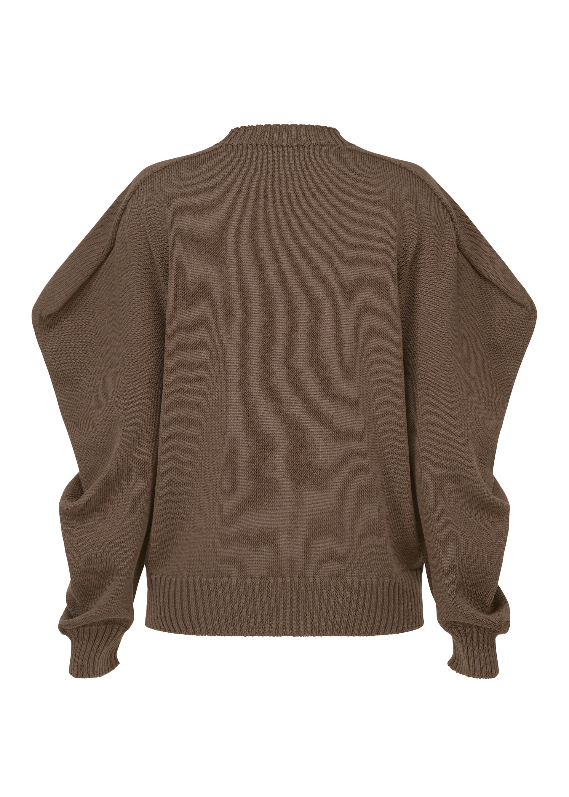 A detail shot of the ISSEY MIYAKE AKIMBO KNIT prêt à porter.