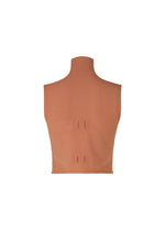 BELT LOOP KNIT Top Light Brown