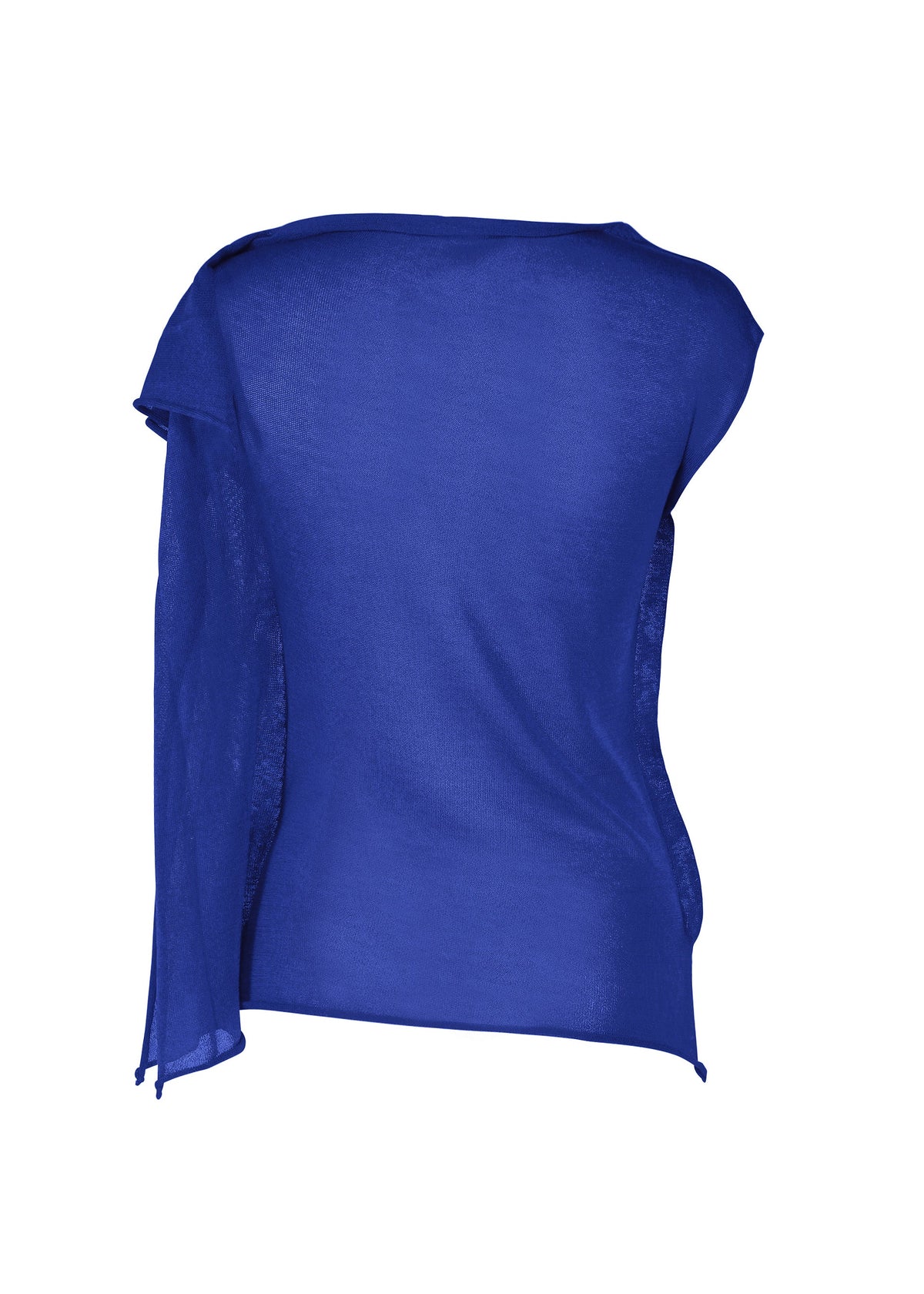 A detail shot of the ISSEY MIYAKE CONCEALED KNIT top.