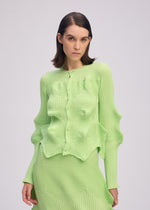 LINKAGE Cardigan Lime Green