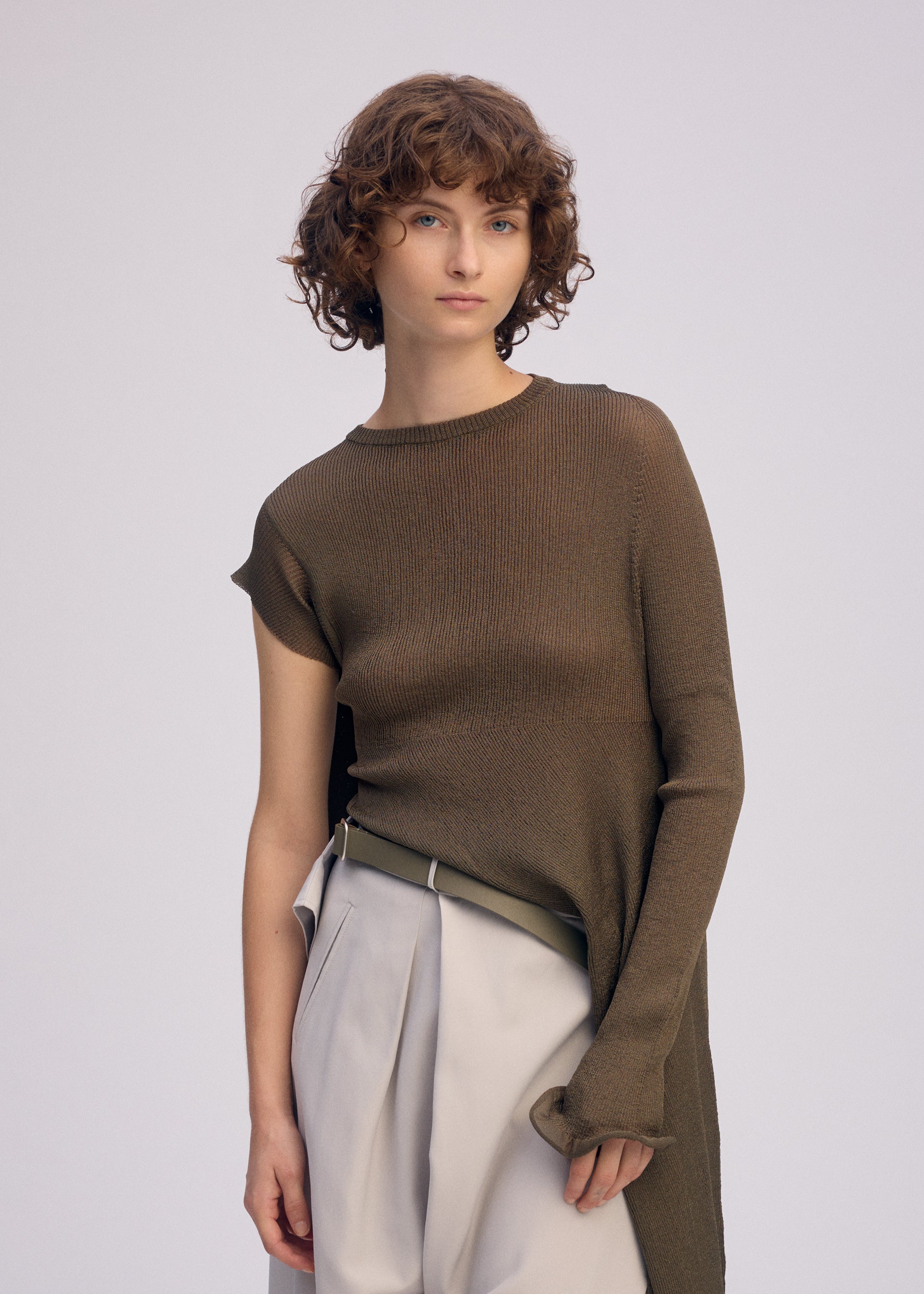 ADVENTITIOUS: SLEEVES Tunic Charcoal