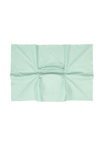 A detail shot of the ISSEY MIYAKE SQUARE BAG(LEATHER) bag.
