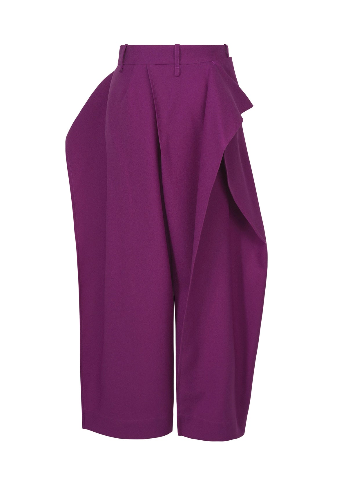 A detail shot of the ISSEY MIYAKE CALLIGRAPH trousers.