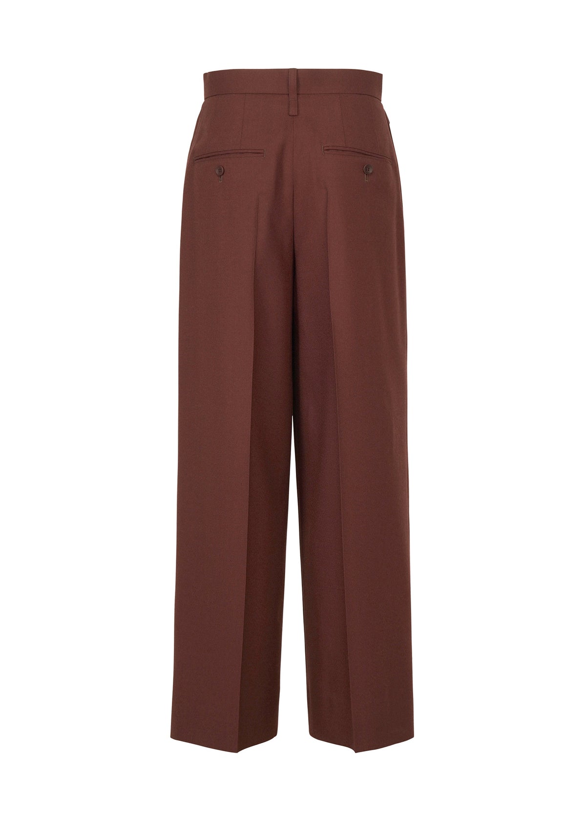 A detail shot of the ISSEY MIYAKE UNTITLED trousers.