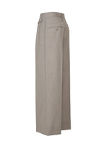 A detail shot of the ISSEY MIYAKE HONEST ENSEMBLE pants.