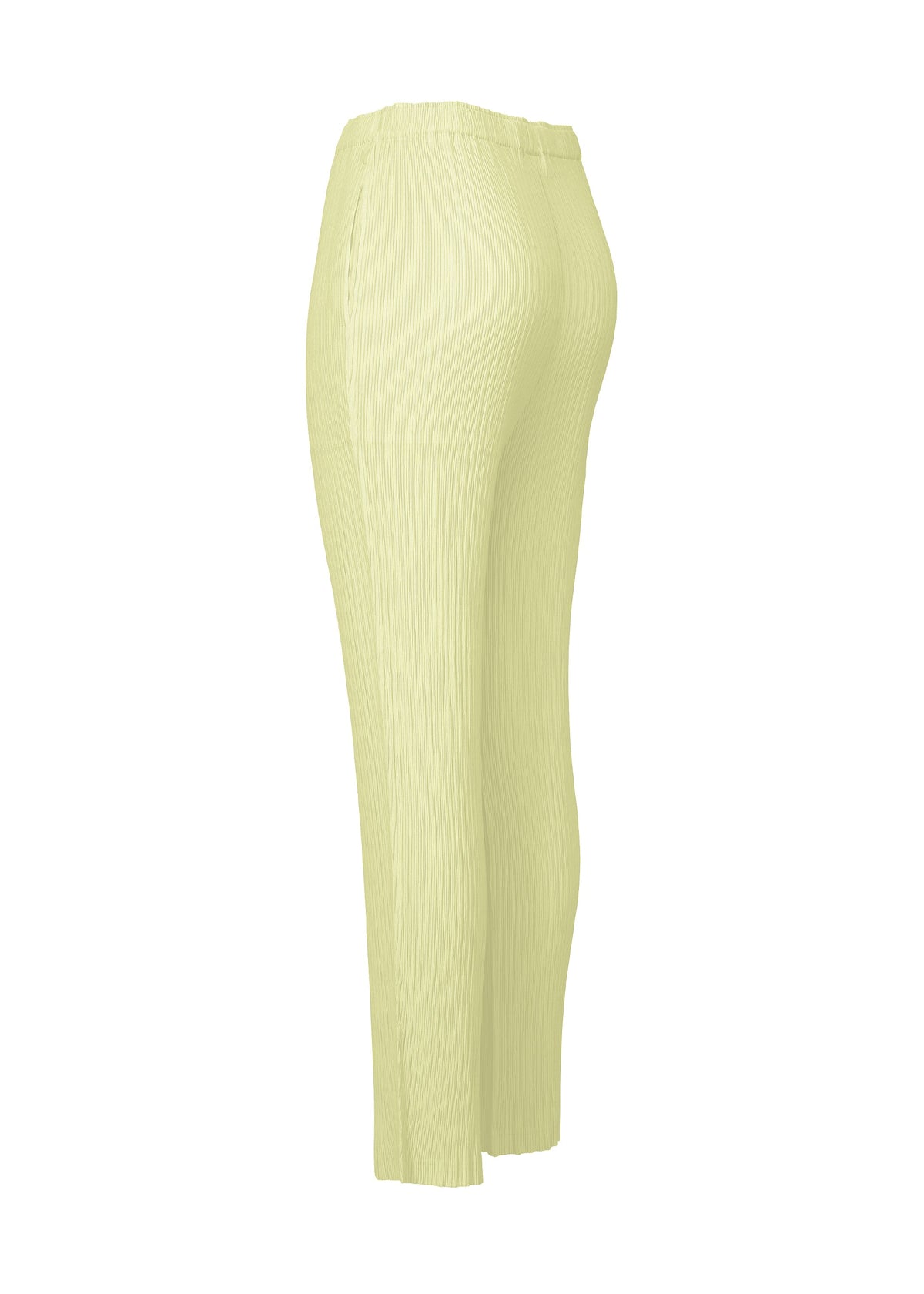 A detail shot of the ISSEY MIYAKE HATCHING BOTTOMS pants.