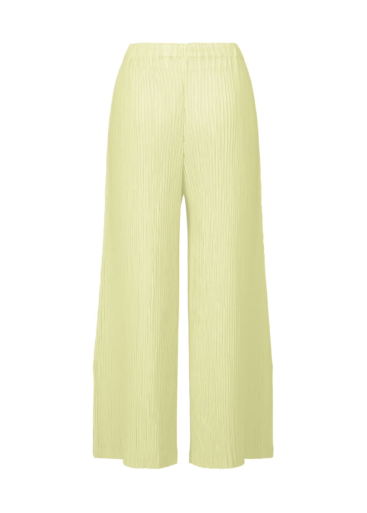 A detail shot of the ISSEY MIYAKE HATCHING BOTTOMS pants.