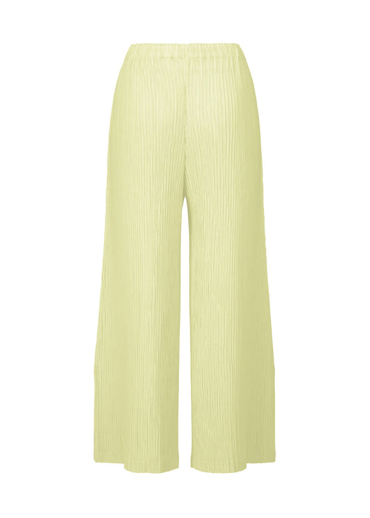 A detail shot of the ISSEY MIYAKE HATCHING BOTTOMS pants.
