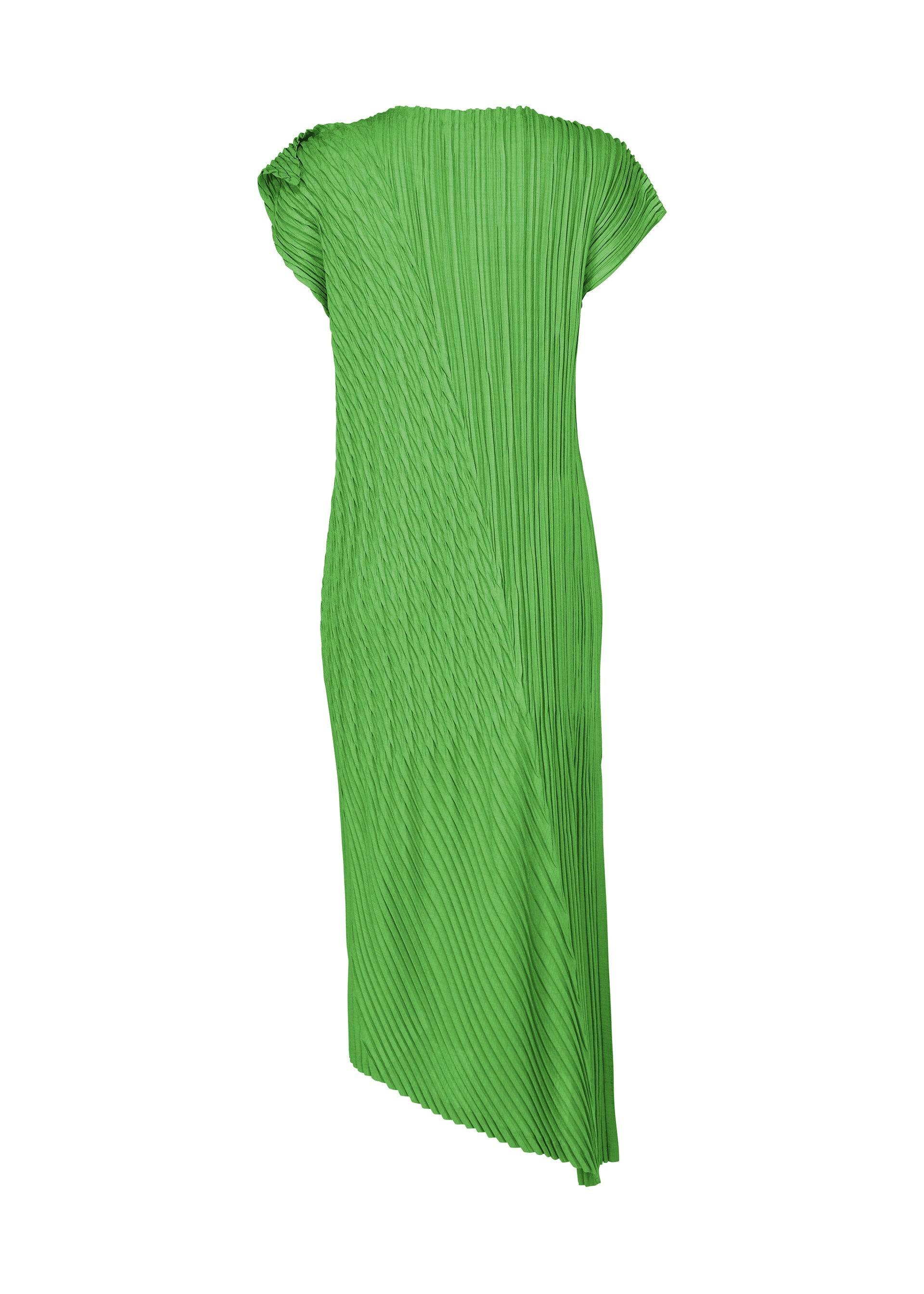 UNFURLING PLEATS Dress Green – ISSEY MIYAKE EU