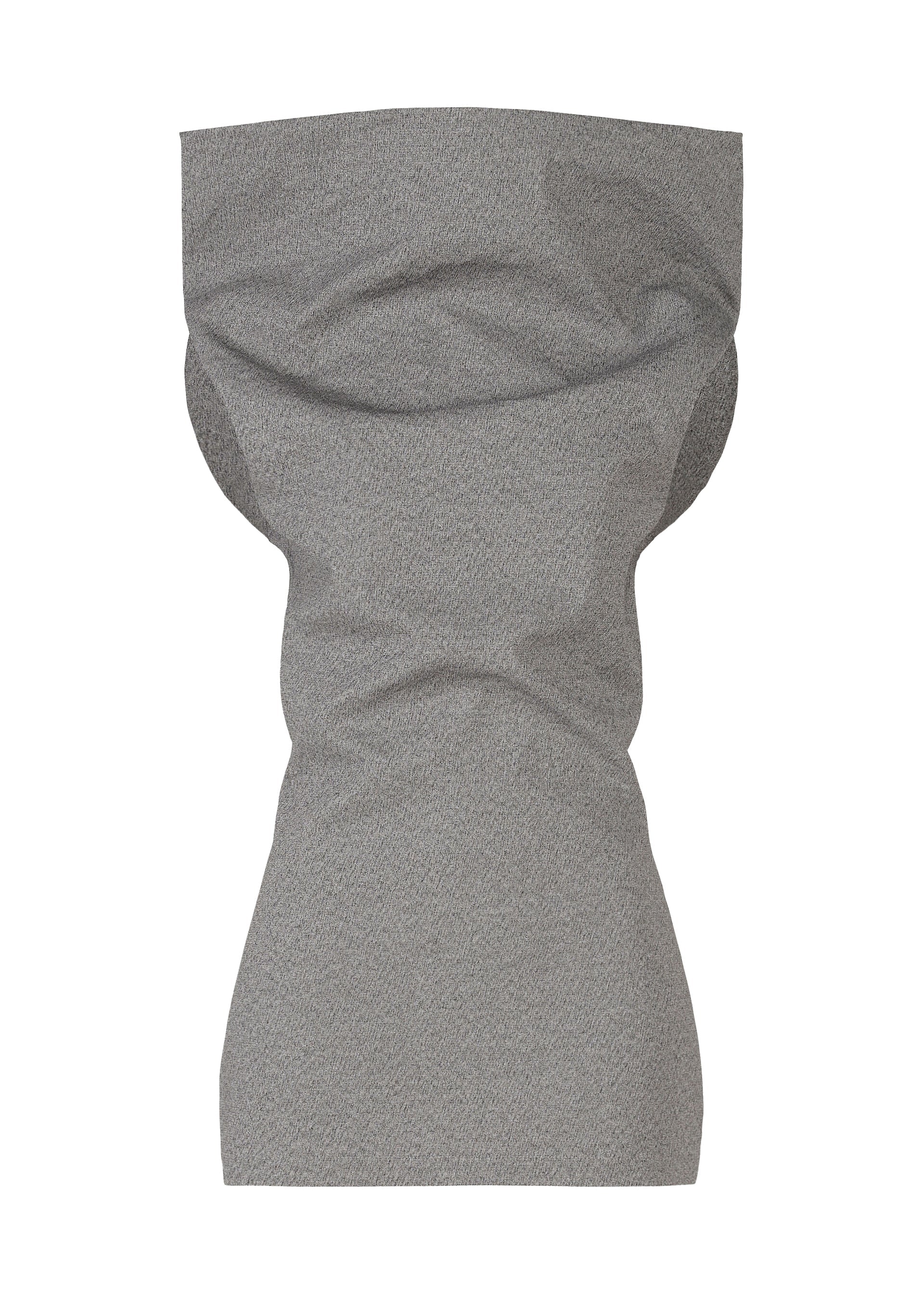 A product shot of the ISSEY MIYAKE ALLOW shirt in gray.