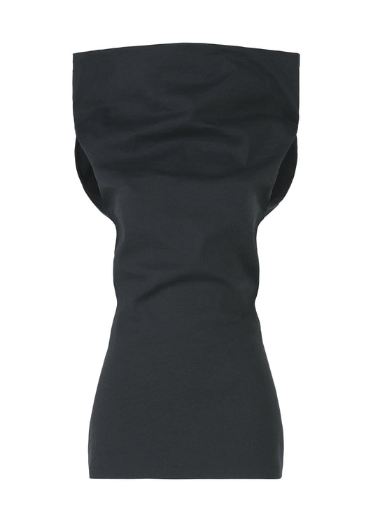 A product shot of the ISSEY MIYAKE ALLOW shirt in dark navy.