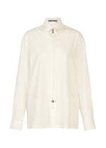 A product shot of the ISSEY MIYAKE MONSIEUR SHIRT shirt in white.