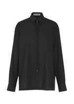A product shot of the ISSEY MIYAKE MONSIEUR SHIRT shirt in black.