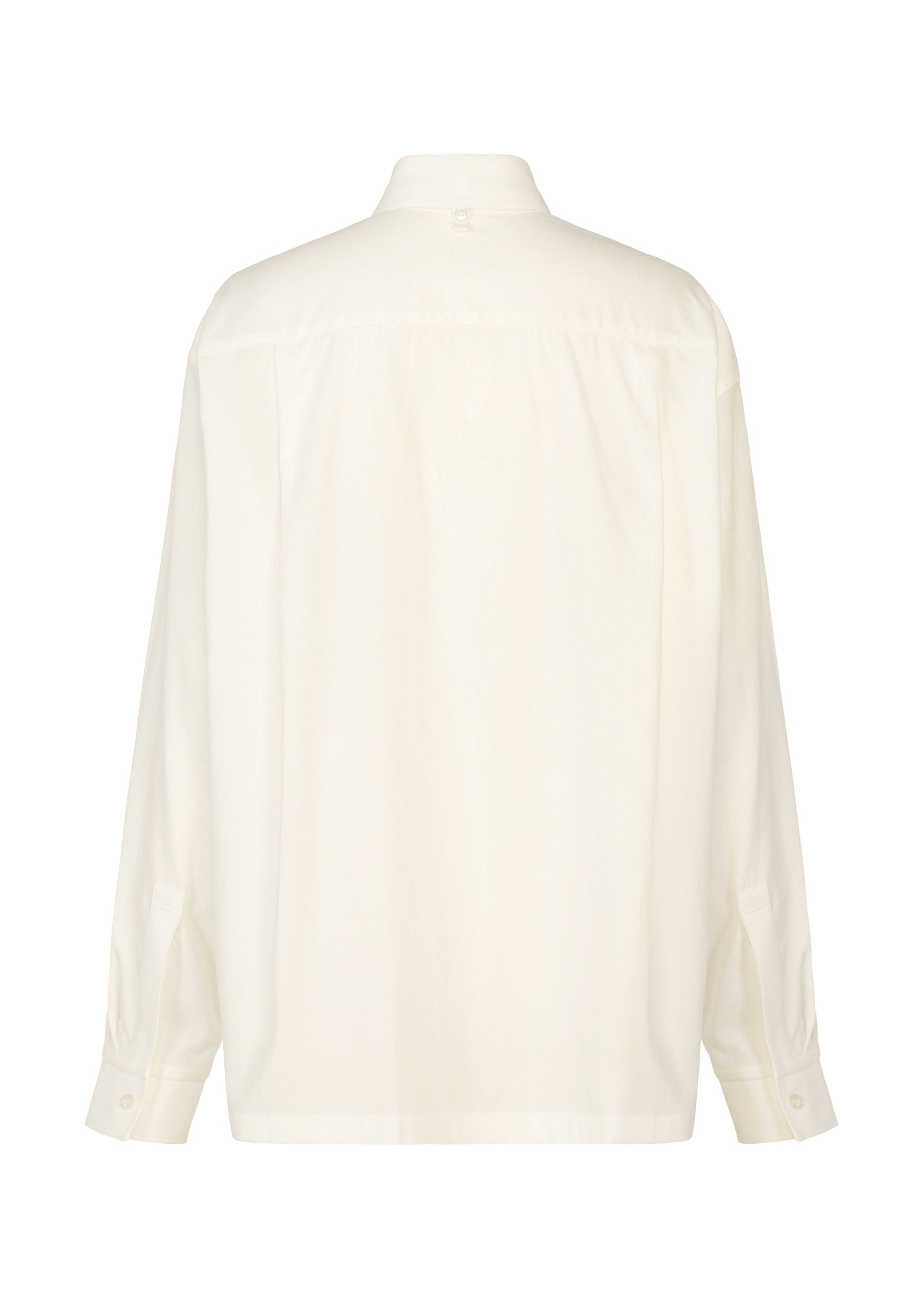 A detail shot of the ISSEY MIYAKE MONSIEUR SHIRT shirt.