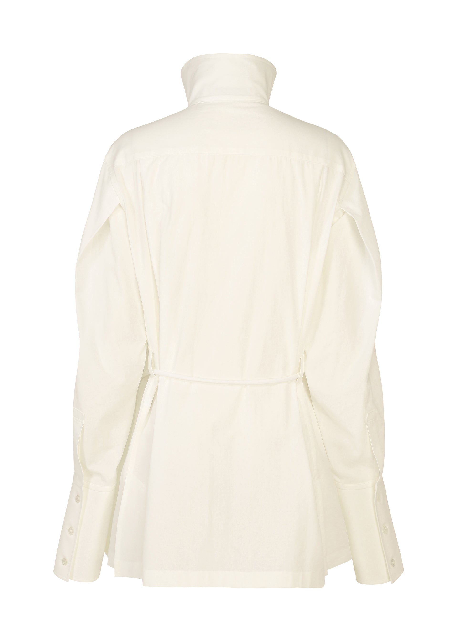 A detail shot of the ISSEY MIYAKE MONSIEUR SHIRT shirt.