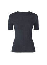 A product shot of the ISSEY MIYAKE RILL shirt in dark navy.