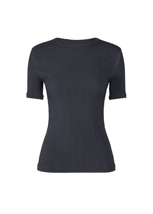 A product shot of the ISSEY MIYAKE RILL shirt in dark navy.