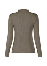 A detail shot of the ISSEY MIYAKE HATCHING PLEATS shirt.