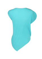A detail shot of the ISSEY MIYAKE LEAF PLEATS shirt.