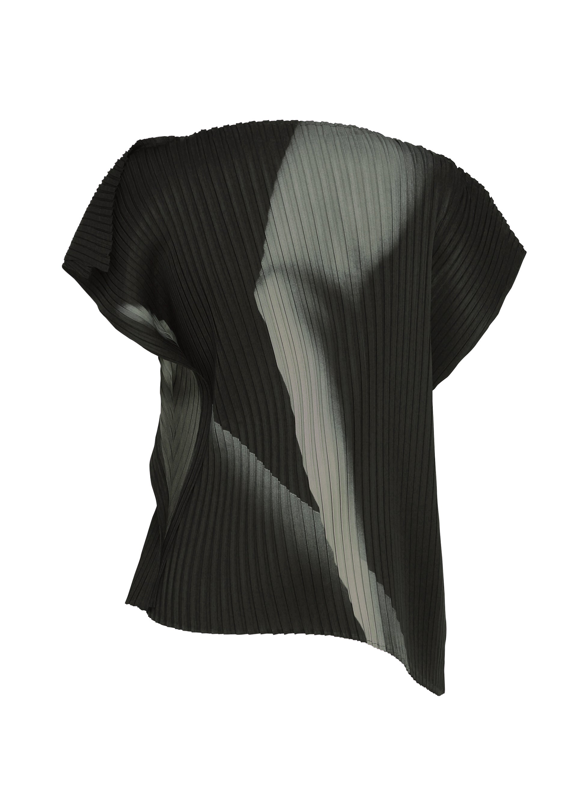 ISSEY MIYAKE me　ノースリーブシャツ　黒　サイズF　HR0710 HANDS OF LOVER PLEATS Shirt Black-Hued – ISSEY MIYAKE EU
