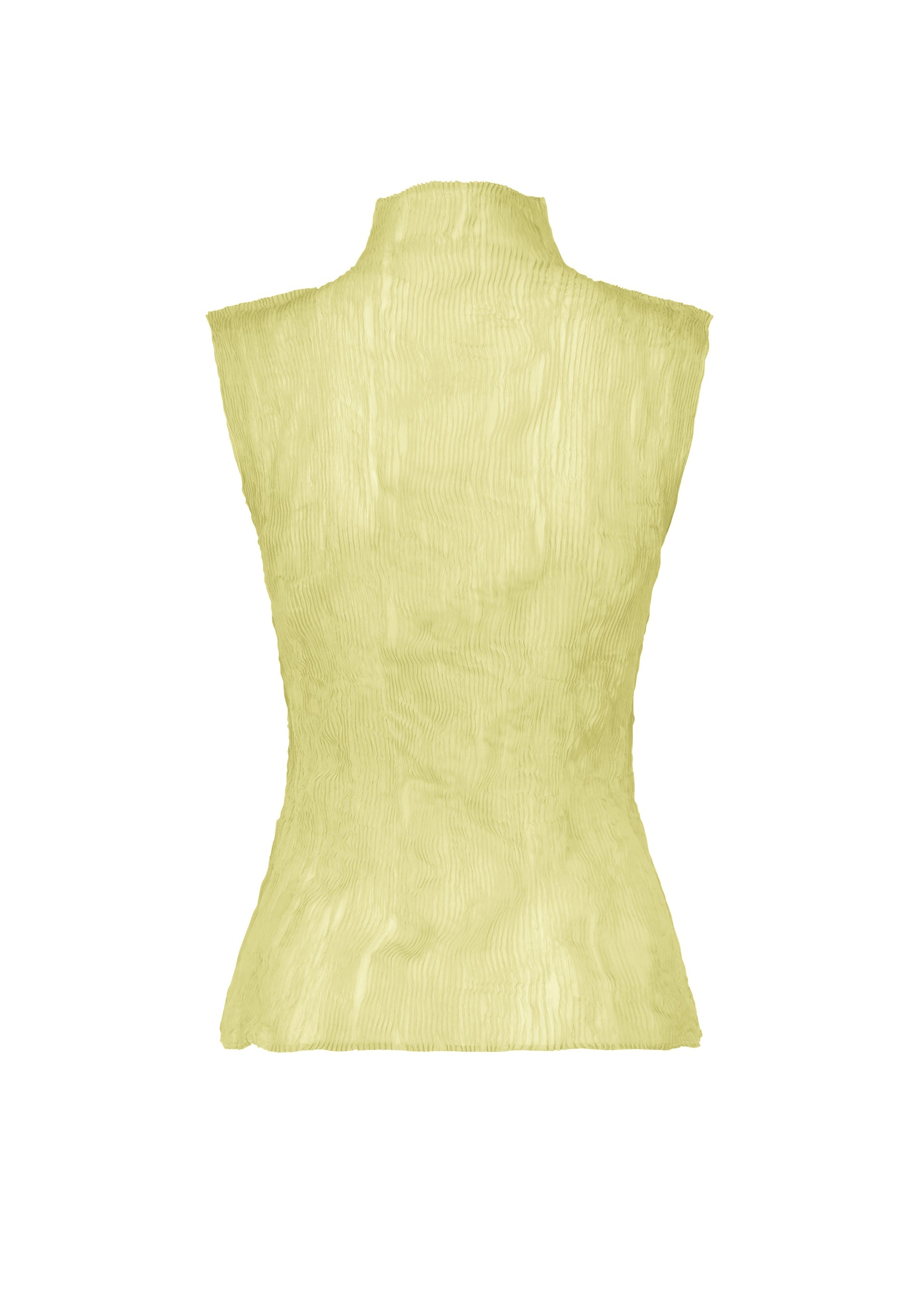A detail shot of the ISSEY MIYAKE CHIFFON TWIST 1 shirt.