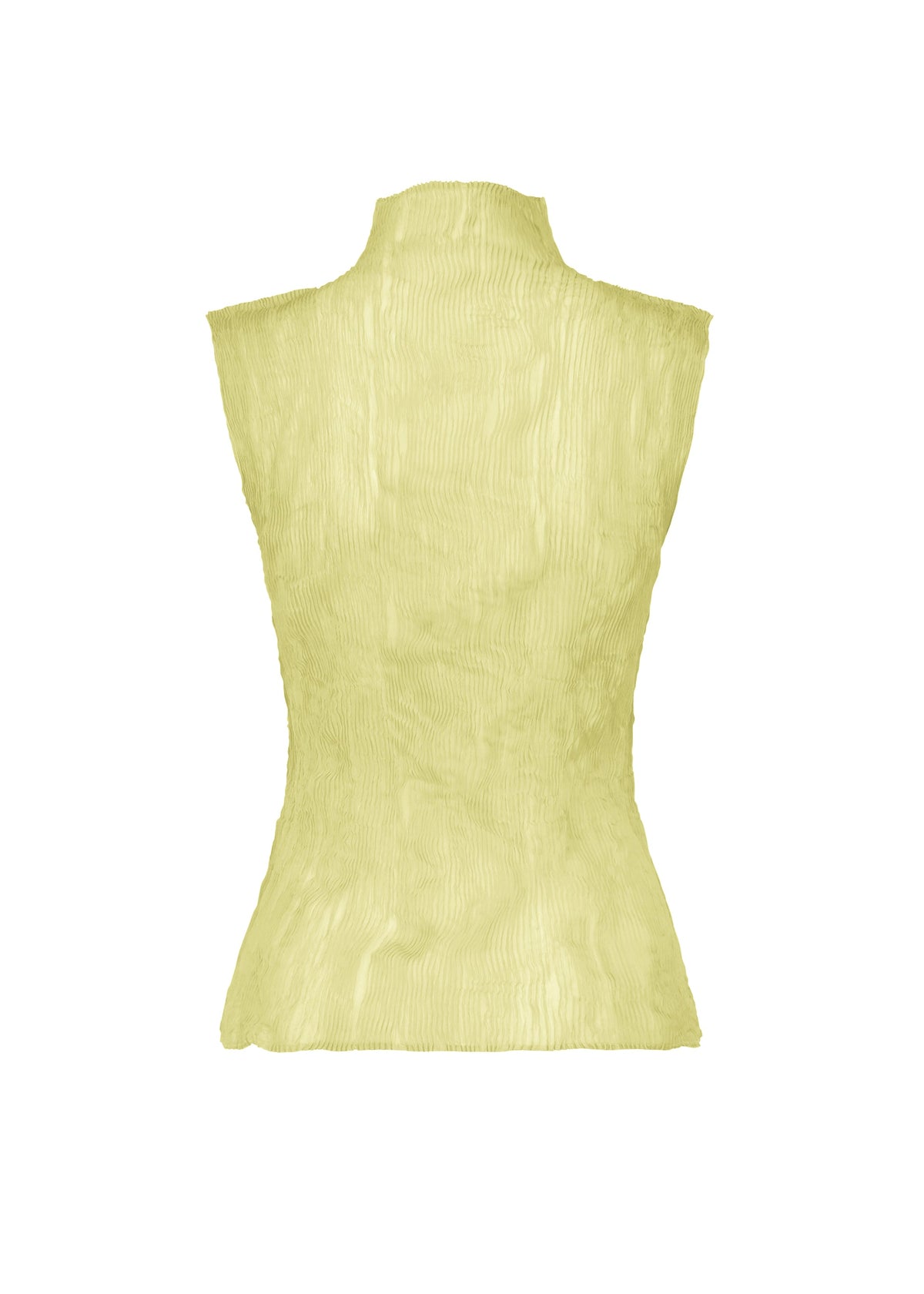 A detail shot of the ISSEY MIYAKE CHIFFON TWIST 1 shirt.
