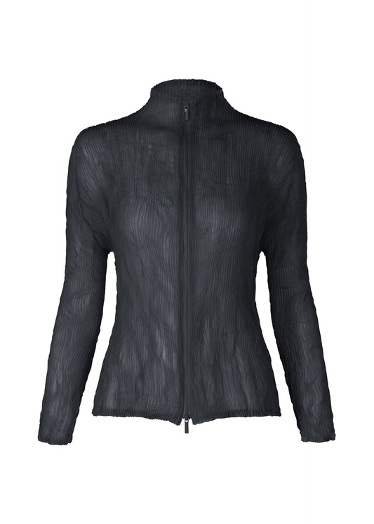 A product shot of the ISSEY MIYAKE CHIFFON TWIST 1 shirt in dark navy.